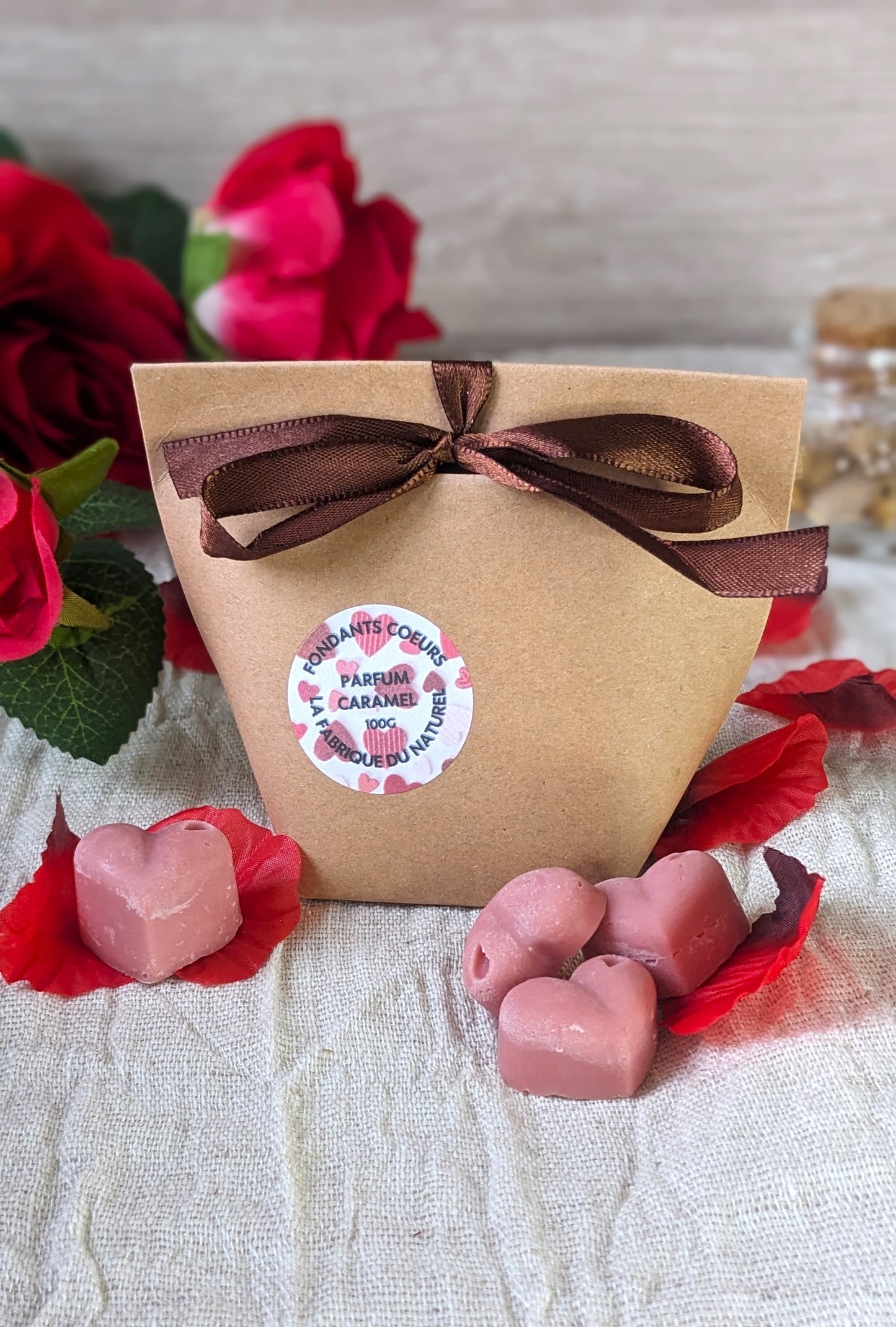 Petits fondants coeurs parfumés pour brûle parfum