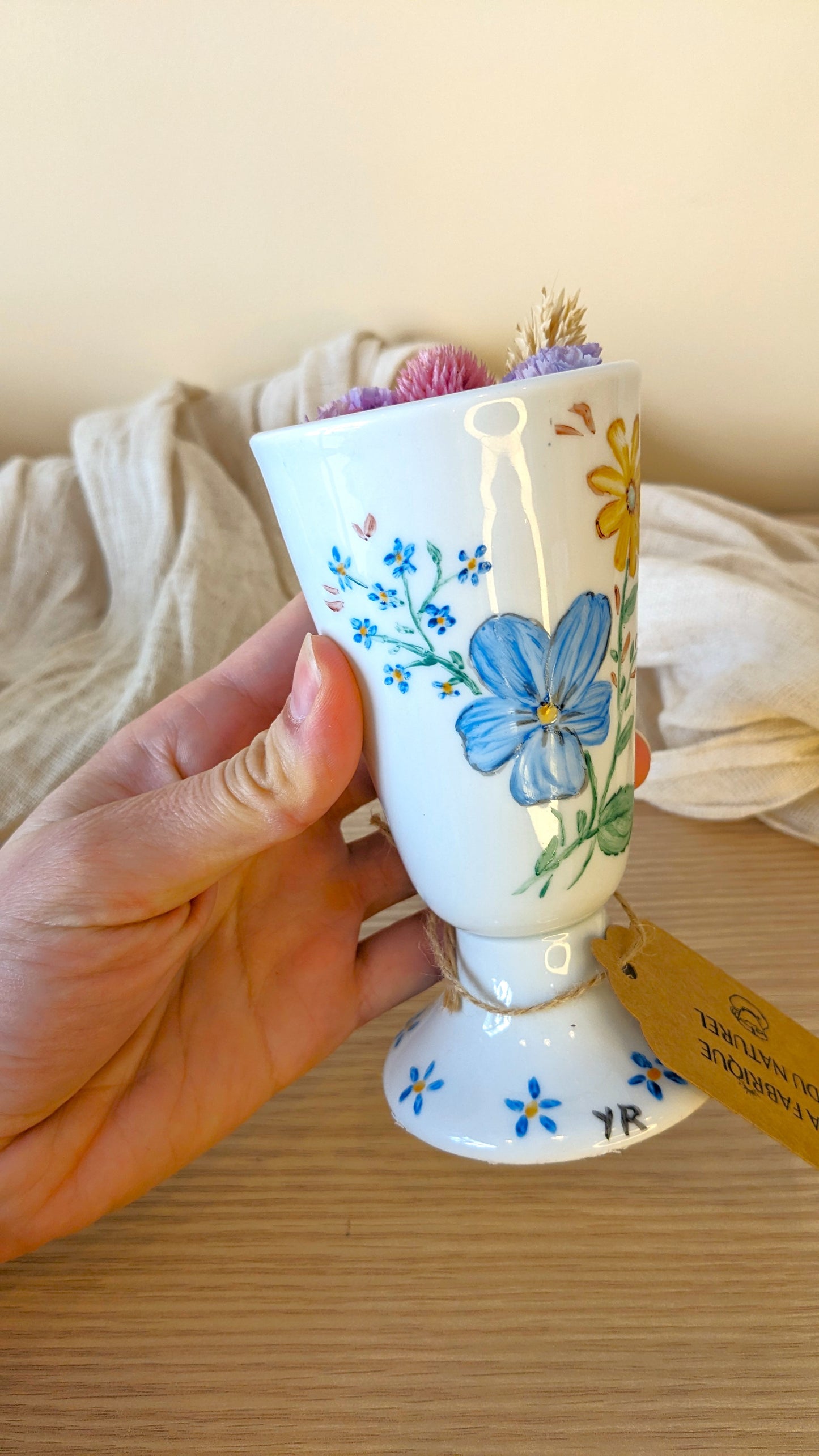 Bougie Marine - Fleur de lin - Moyen format