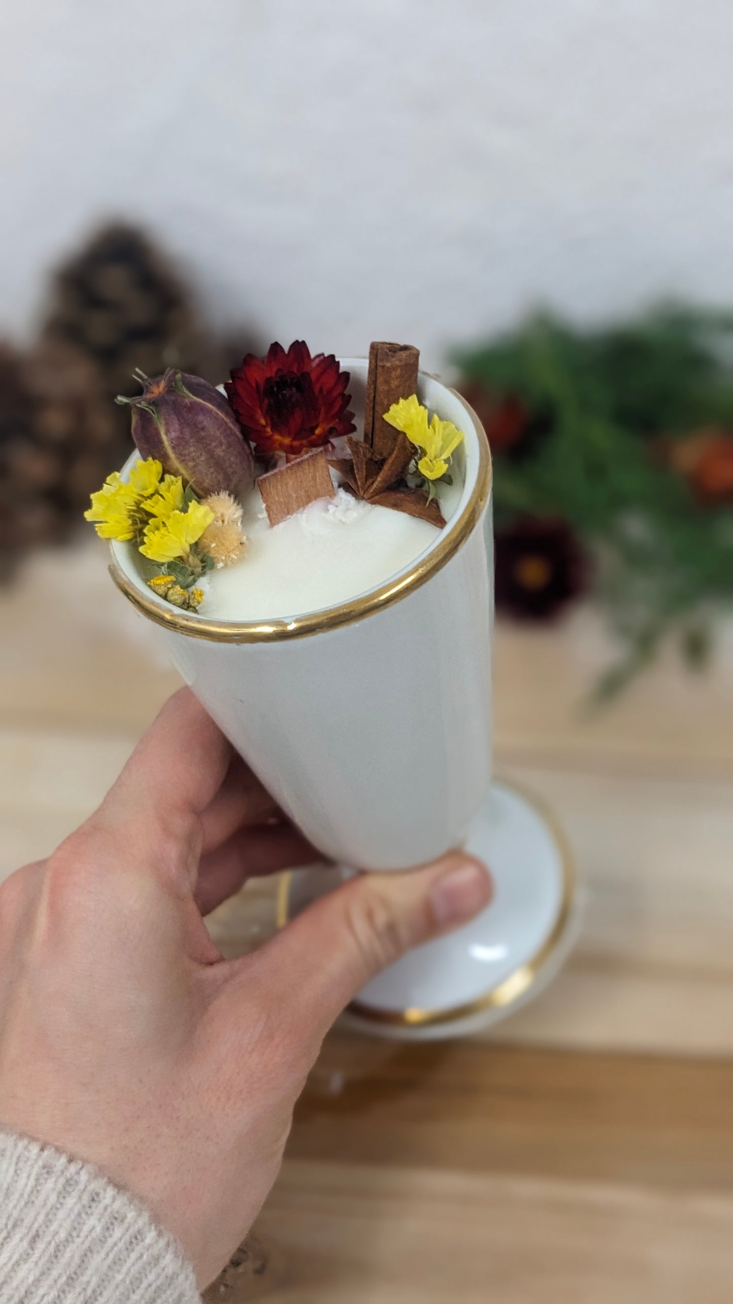 Bougie Maude - Fleur de cerisier - Moyen format