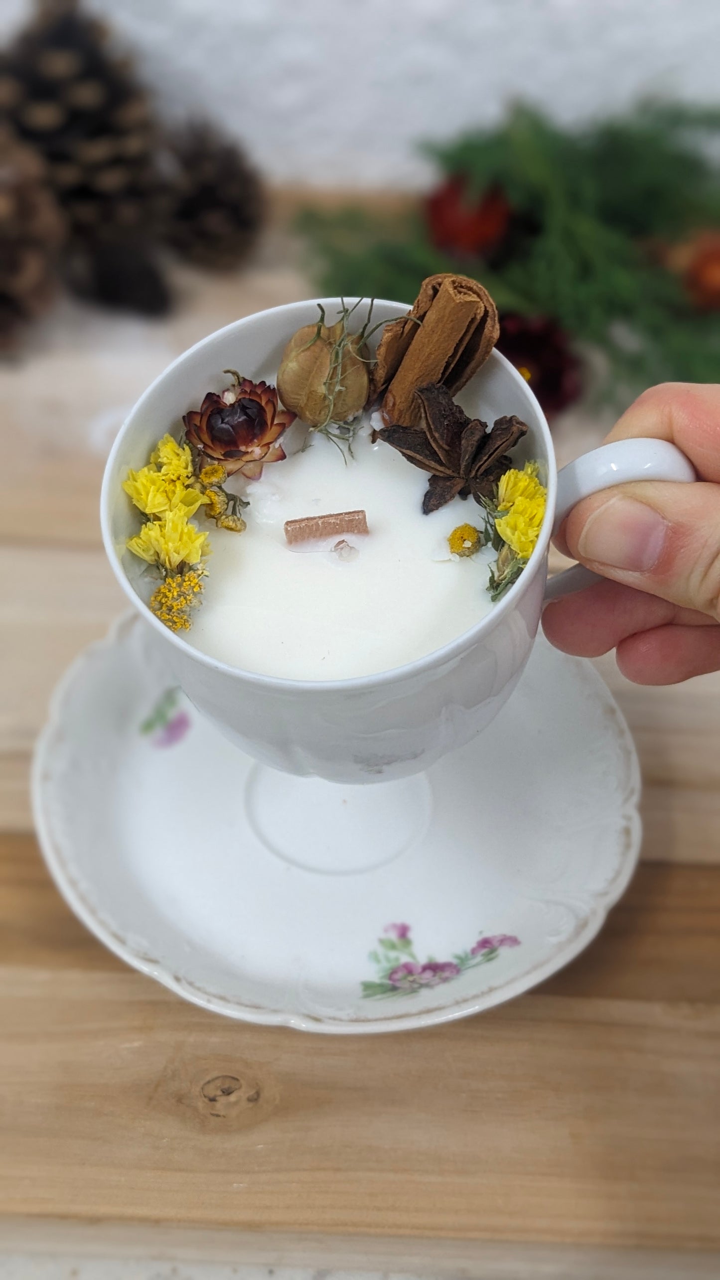 Bougie Bénédicte - Cardamome - Moyen format