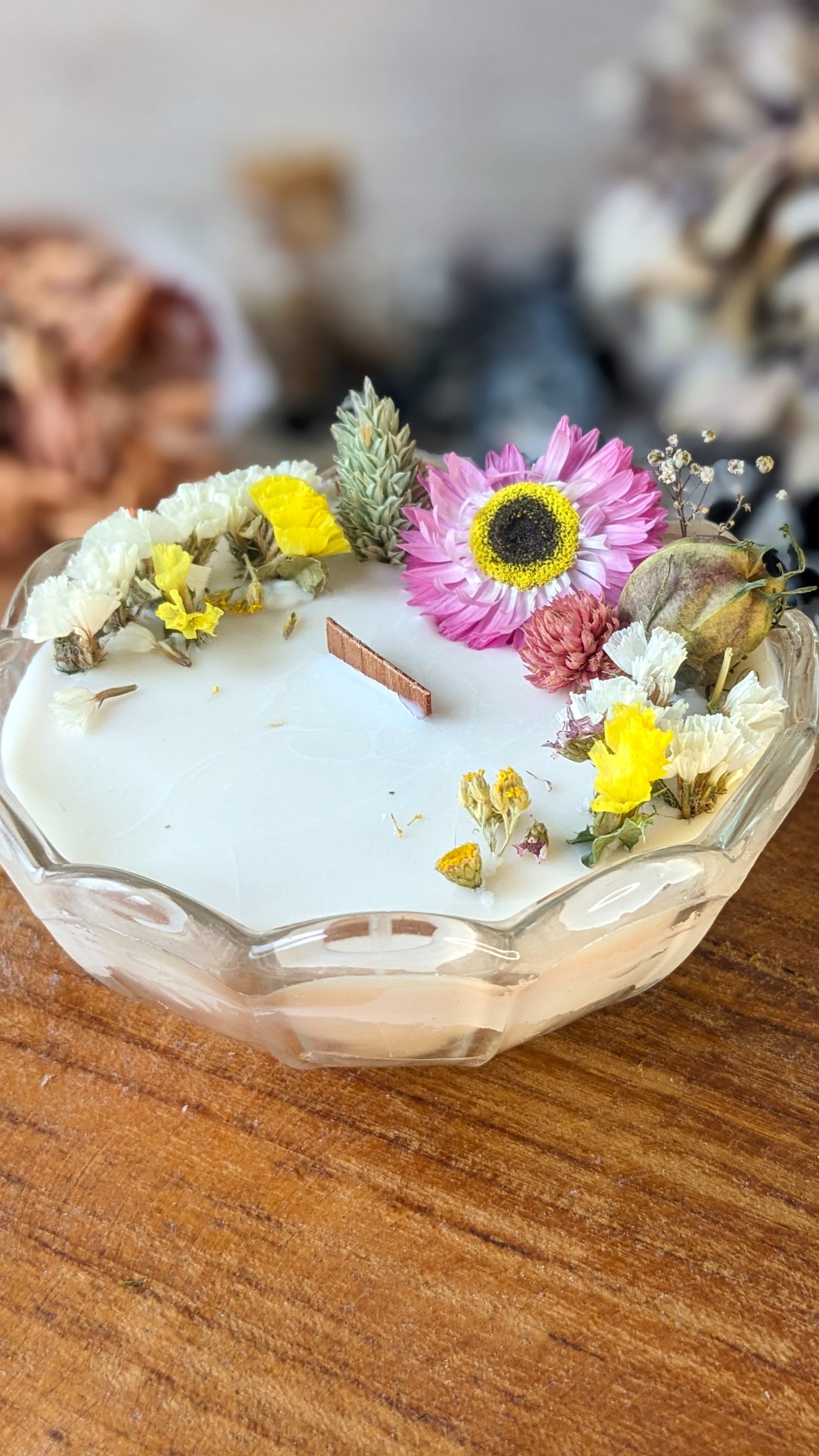 Bougie Emilie - Caramel beurre salé - Moyen format