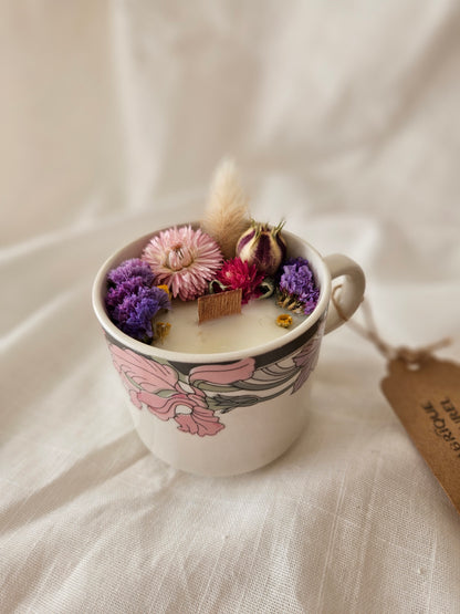 Bougie Camille - Rose - Moyen format