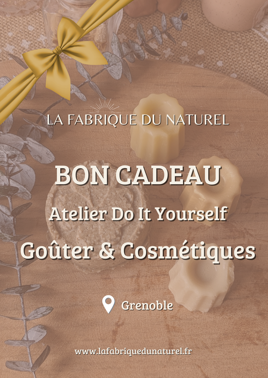 Carte cadeau atelier goûter & cosmétiques