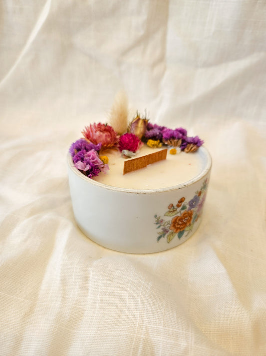 Bougie Lucie - Fleur de lin - Gros format
