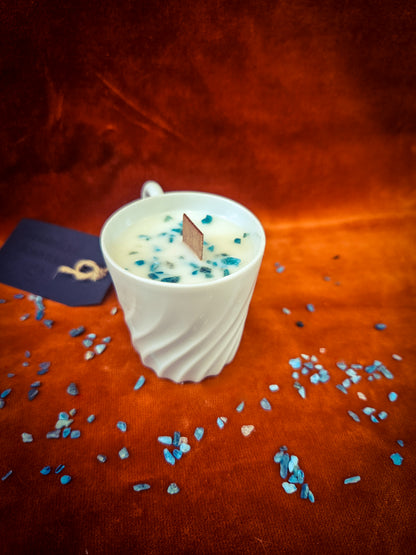 Bougie Jane - Apatite bleue - Rose - Petit Format