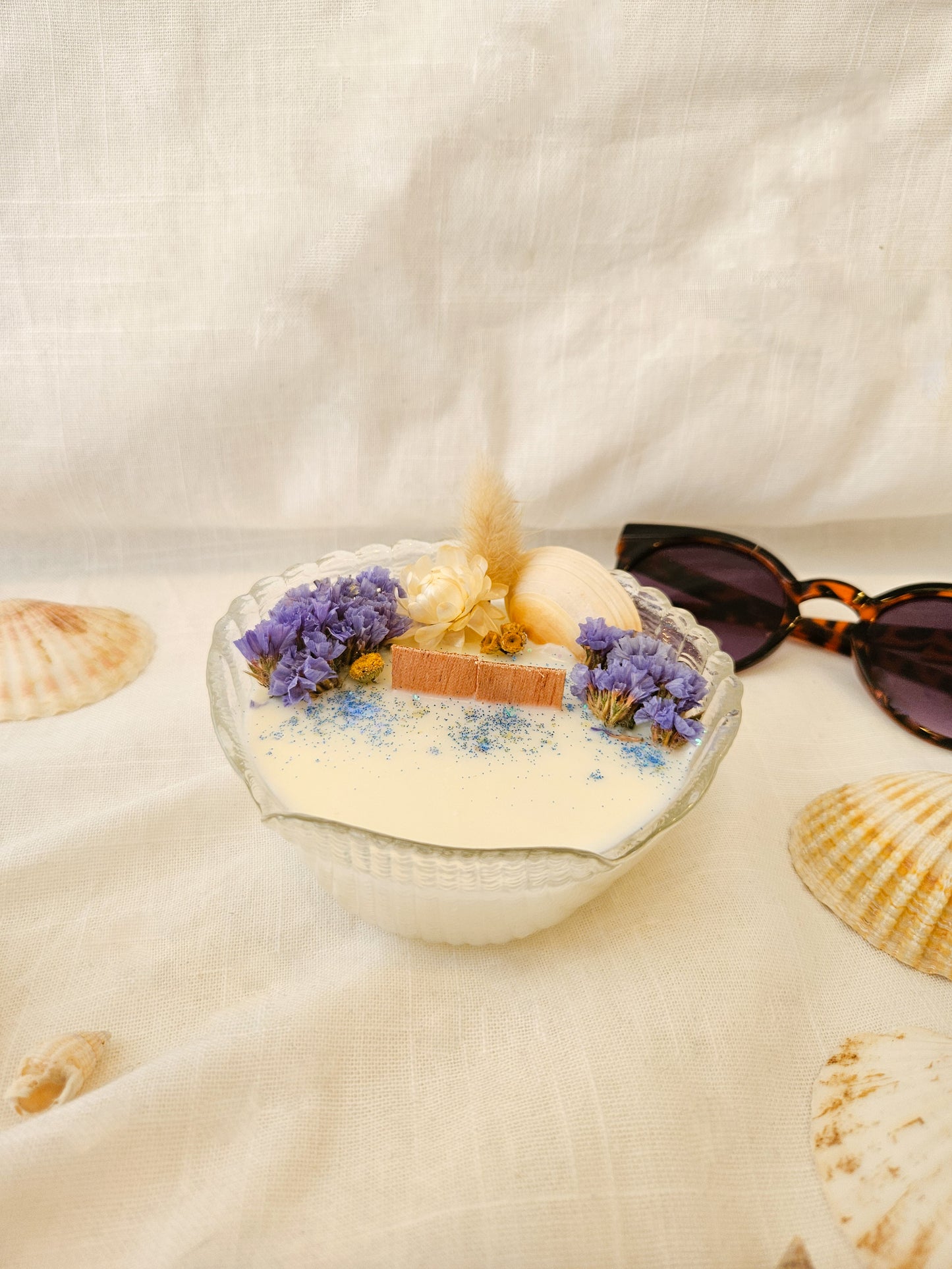 Bougie Iris - Frangipanier & Jasmin - Moyen Format