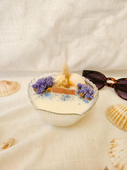 Bougie Iris - Frangipanier & Jasmin - Moyen Format