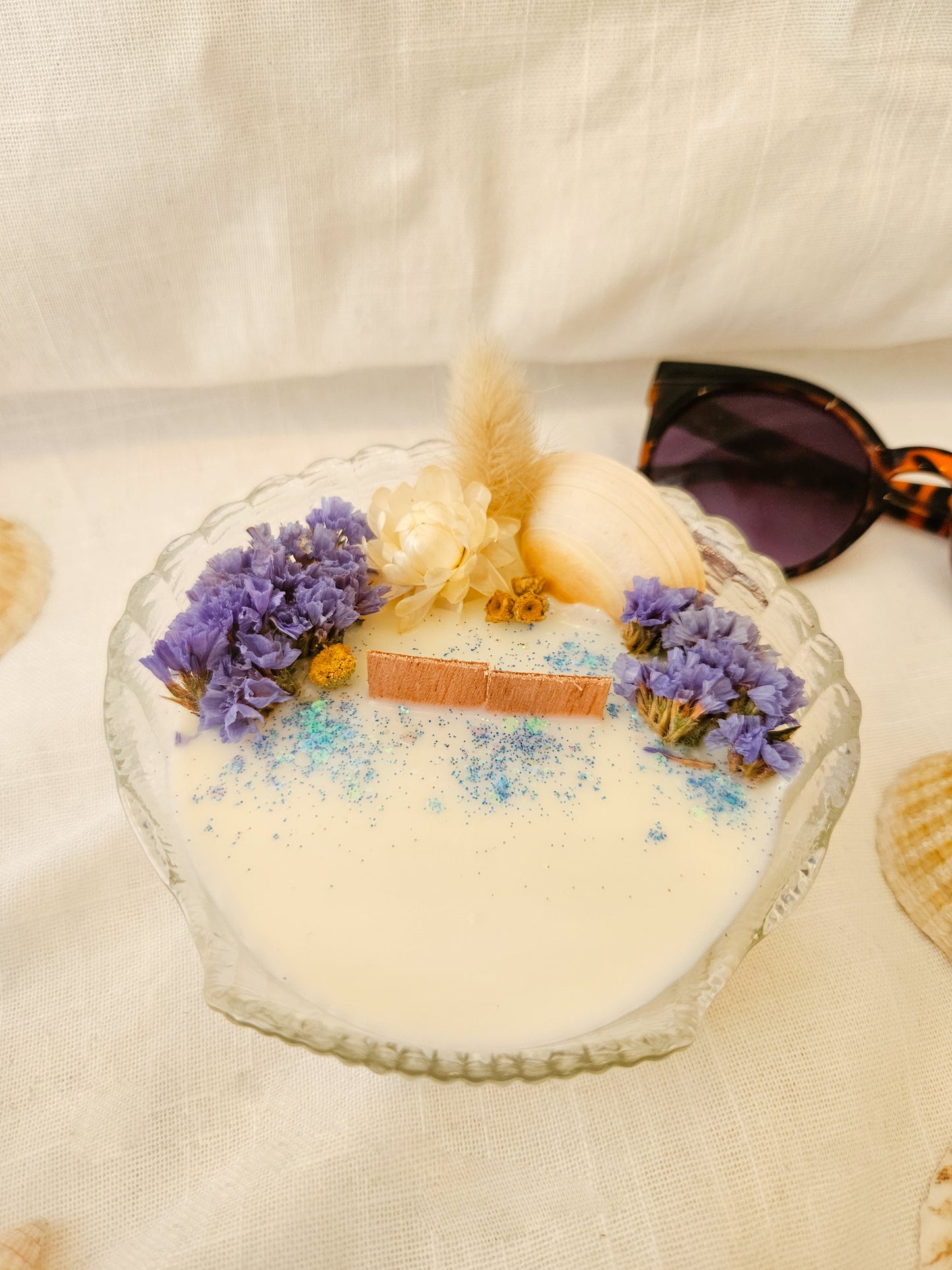 Bougie Iris - Frangipanier & Jasmin - Moyen Format