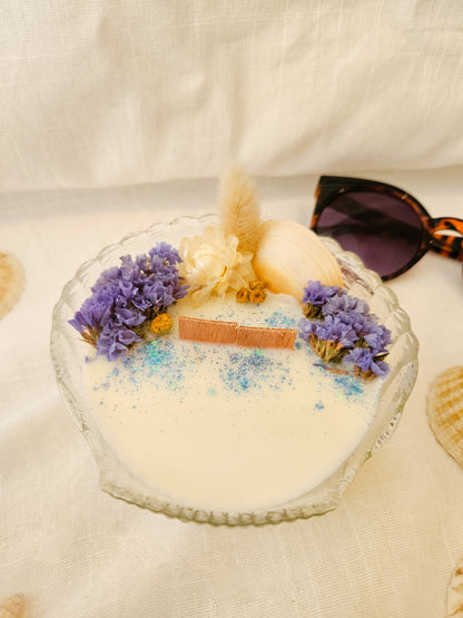Bougie Iris - Frangipanier & Jasmin - Moyen Format