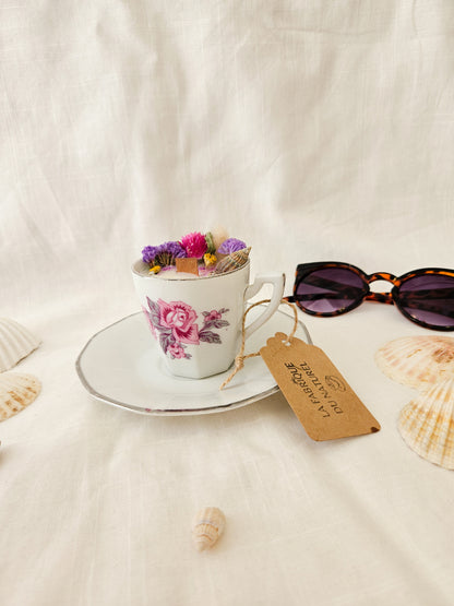 Bougie Elisa - Fleur de lin - Petit format