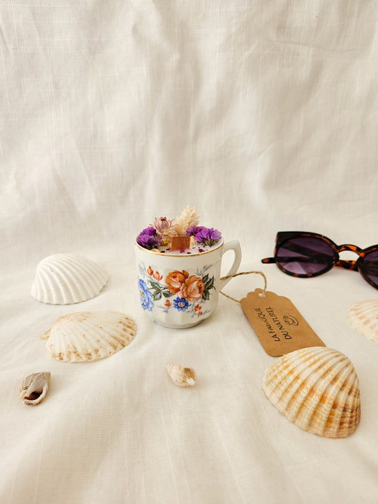 Bougie Annouck - Fleur de lin - Petit format
