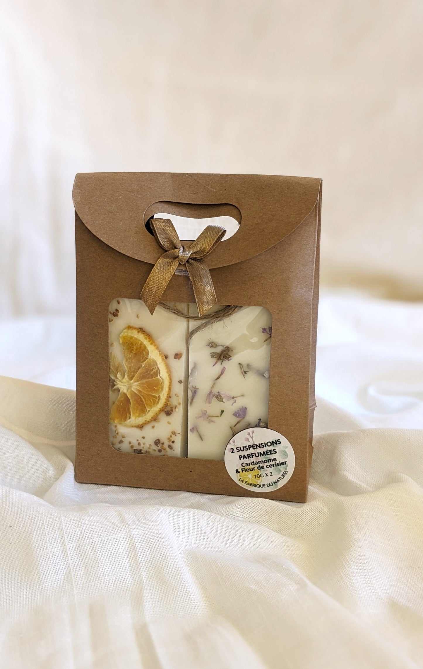 Duo de suspensions parfumées fleuries