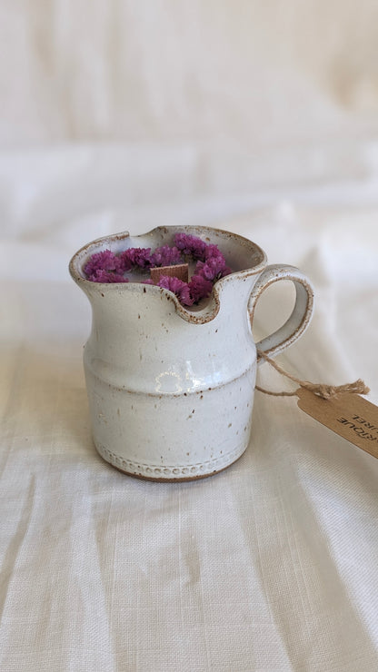 Bougie Coline - Fleur de lin - Moyen format