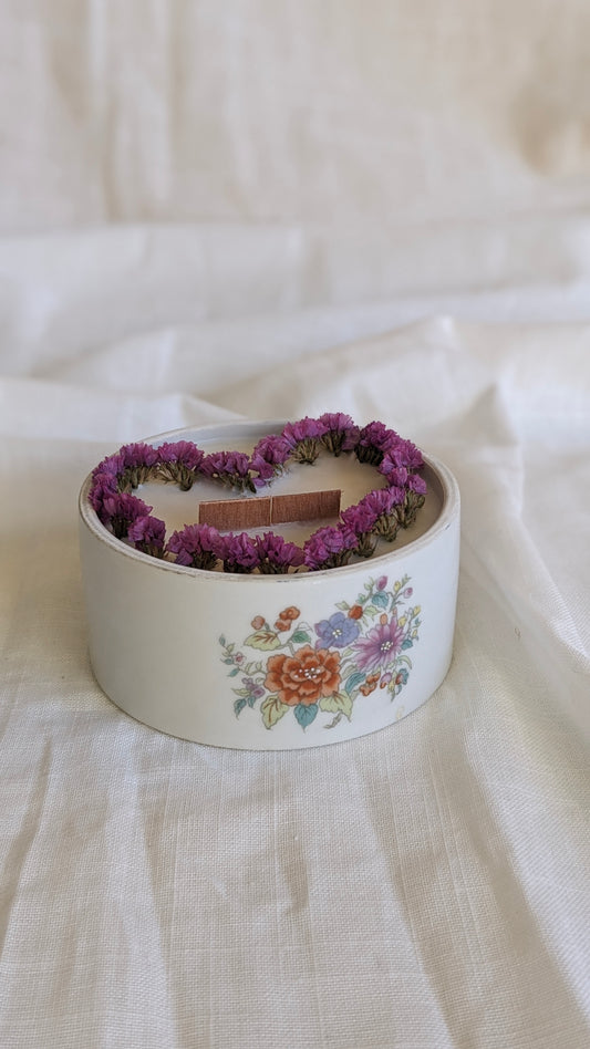 Bougie Lucie - Fleur de lin - Gros format