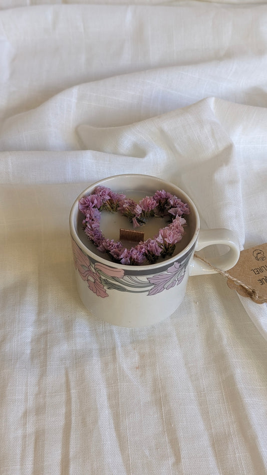 Bougie Camille - Rose - Moyen format