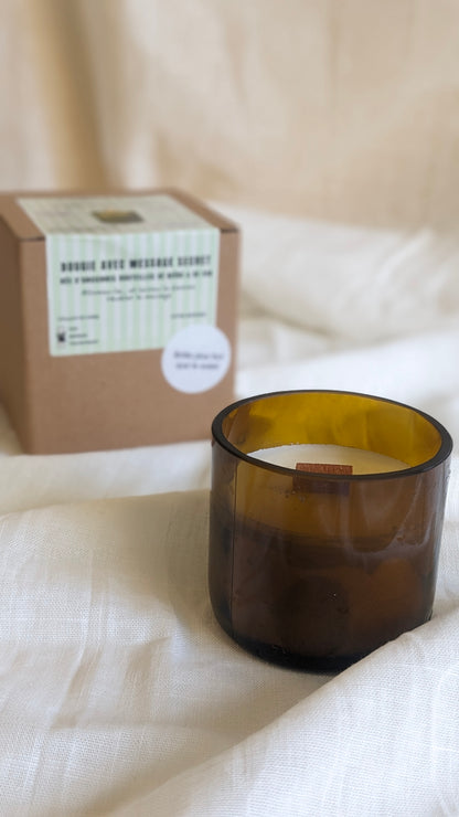 Bougie avec message  spécial St Valentin