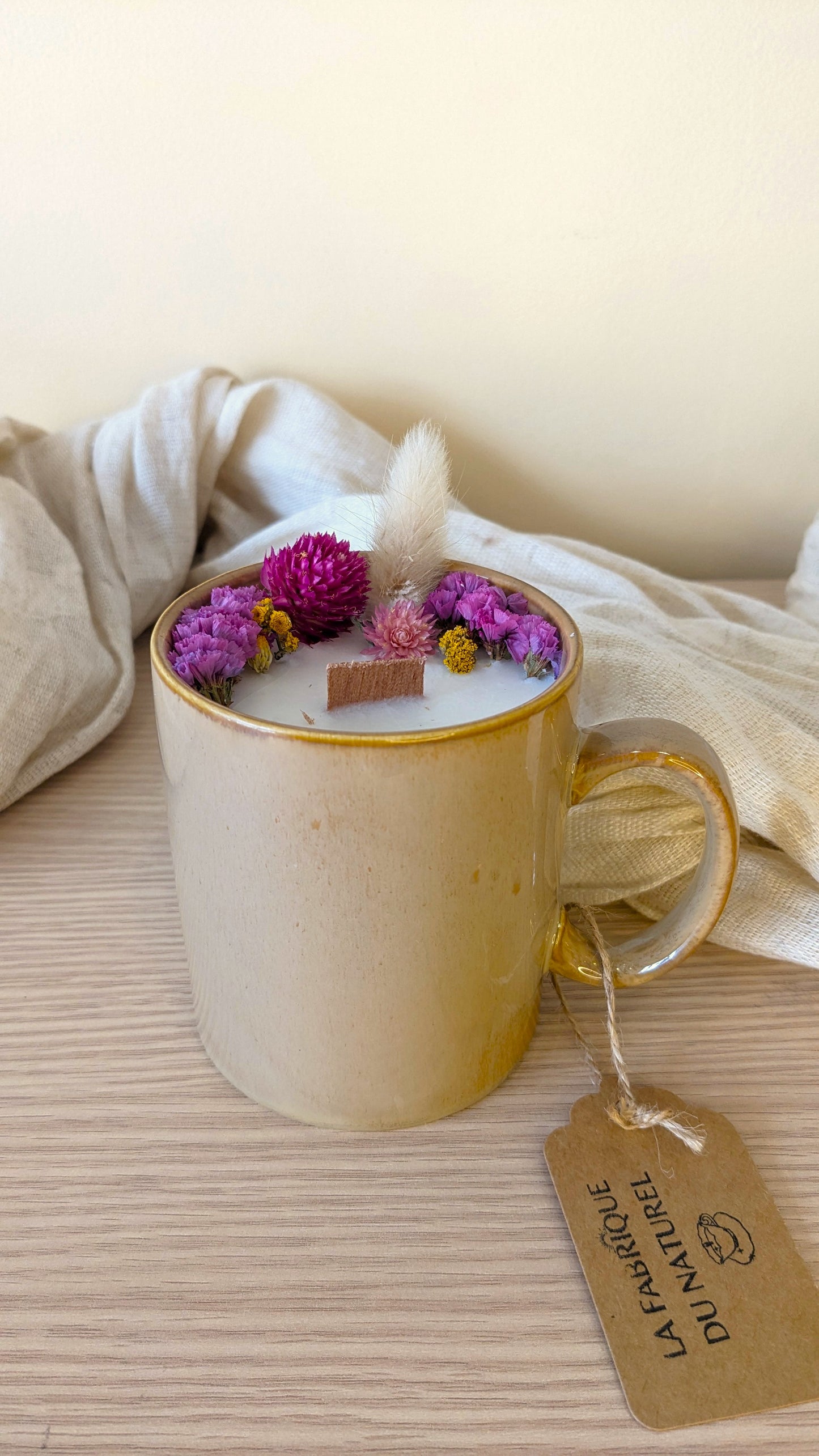 Bougie Amélie - Hibiscus - Gros format