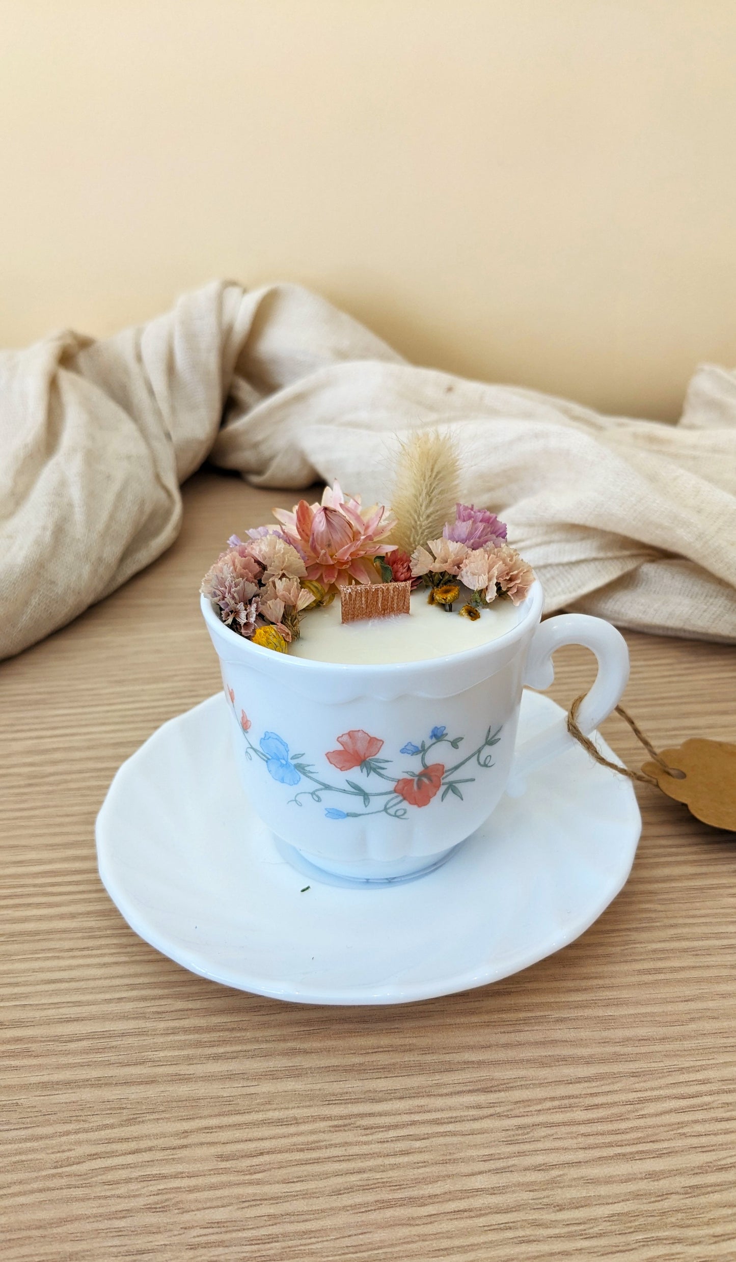 Bougie Valérie - Hibiscus - Moyen format