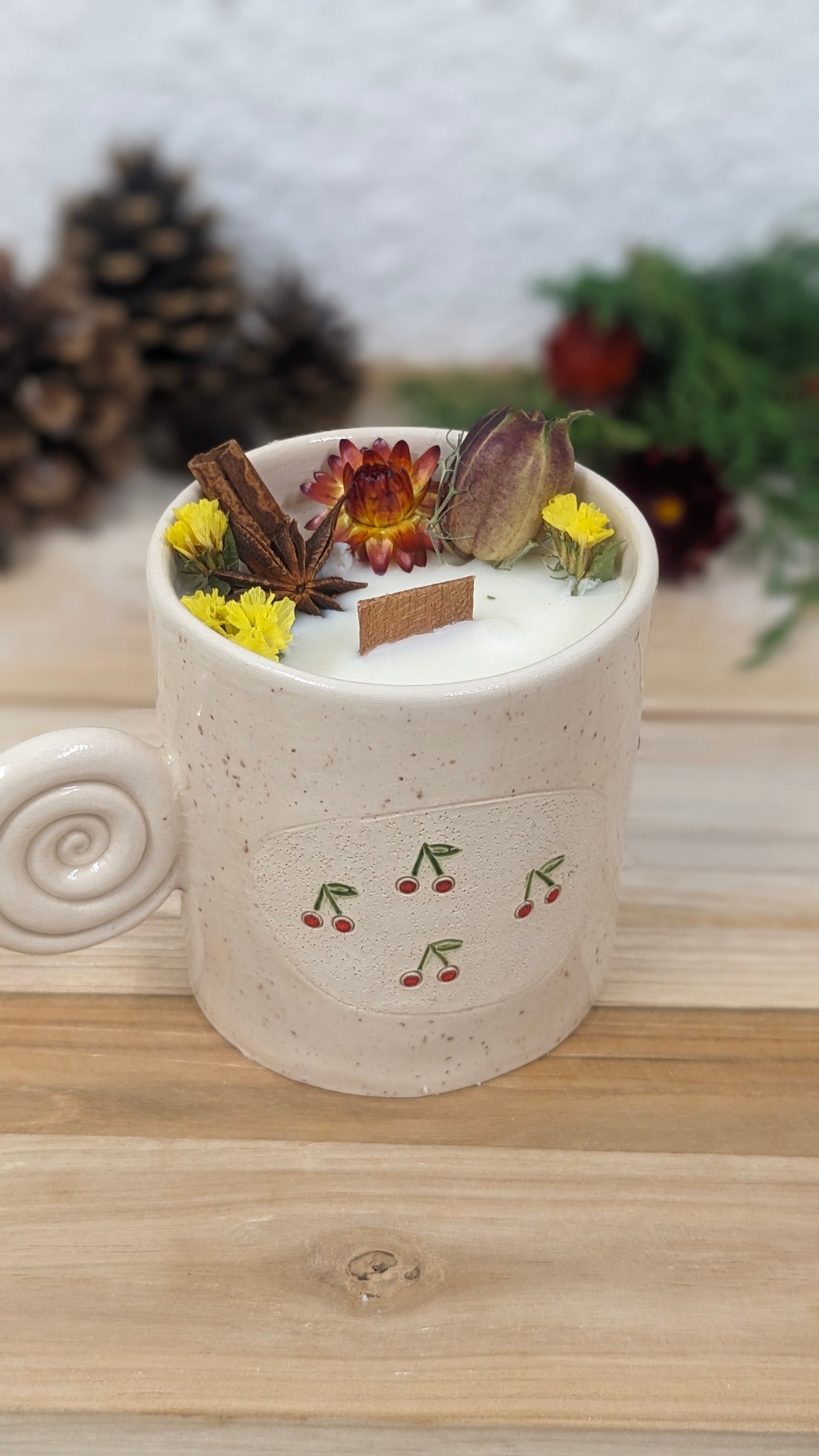 Bougie Véronique - Fleur de cerisier - Gros format