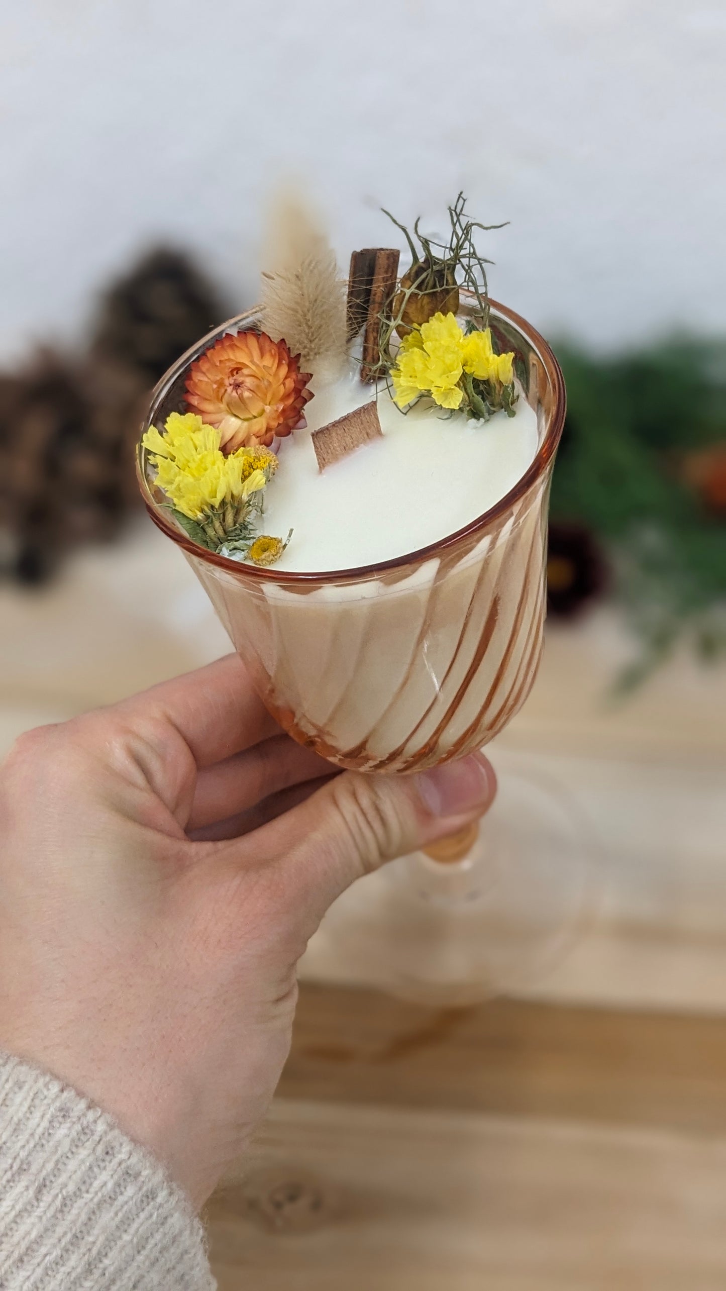 Bougie Flore - Chai Latte - Moyen format