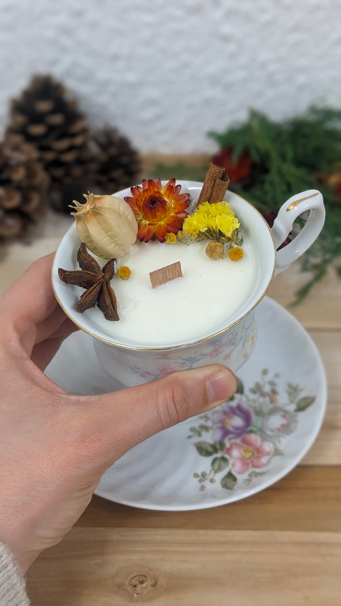 Bougie Lisa - Fleur de cerisier - Moyen format