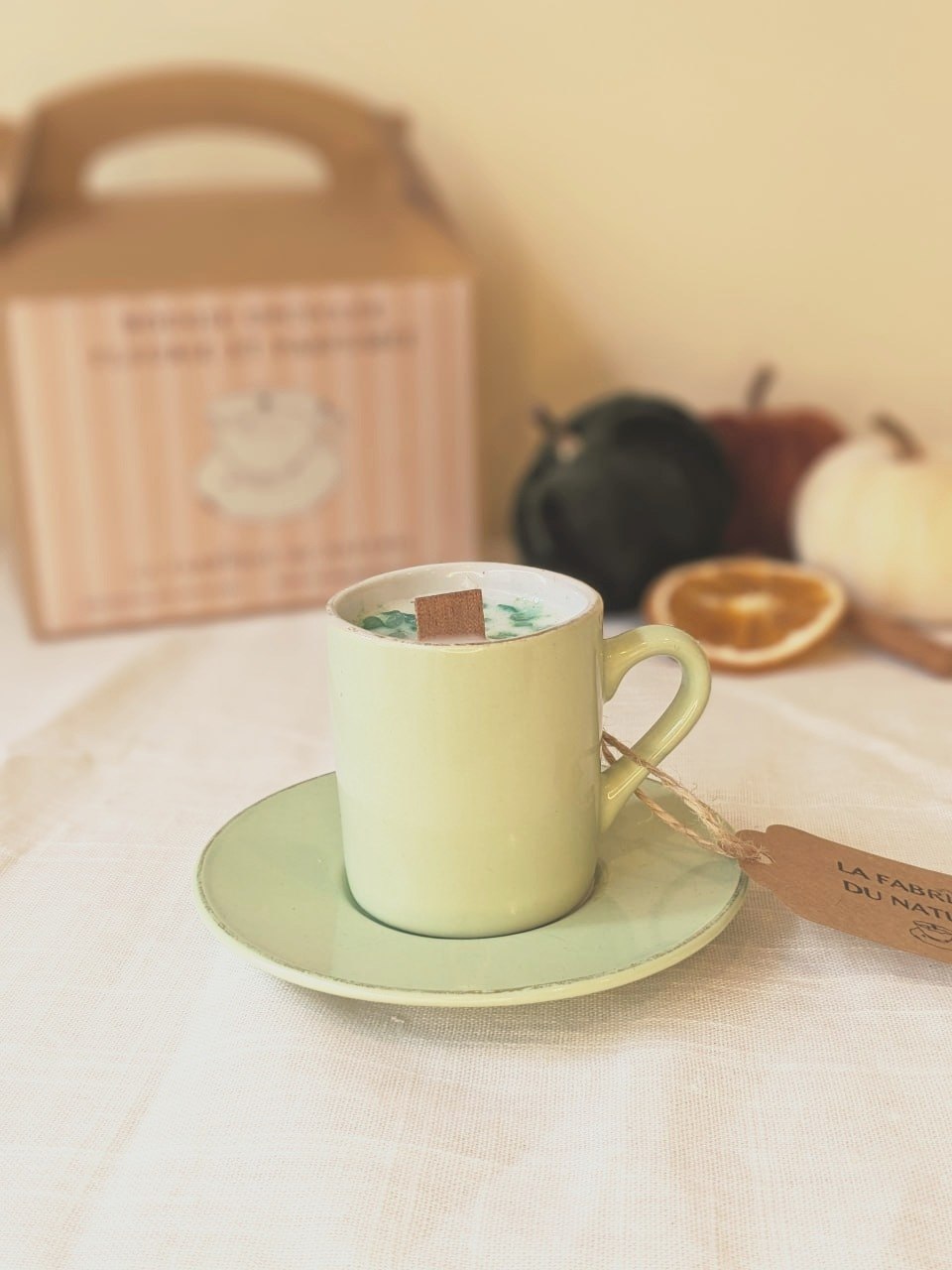 Bougie Jane - Aventurine - Citrouille - Petit Format